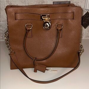 Michael Kors Tan Leather Satchel